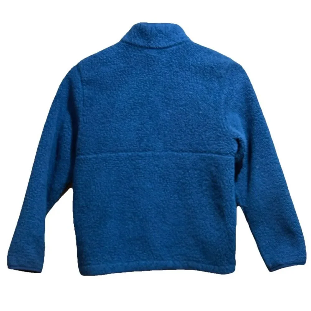 The North Face Sherpa Blue Full Zip Jacket Youth Size L Boys (10-12) W (XXS) EUC